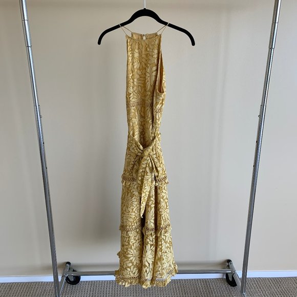 Keepsake Yellow Midi Dress - Picture 3 of 7